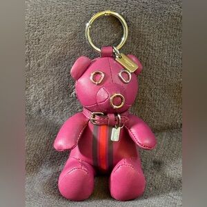 Coach Limited Edition Purple Leather Bear Doll
Key Chain/Bag charm F56749